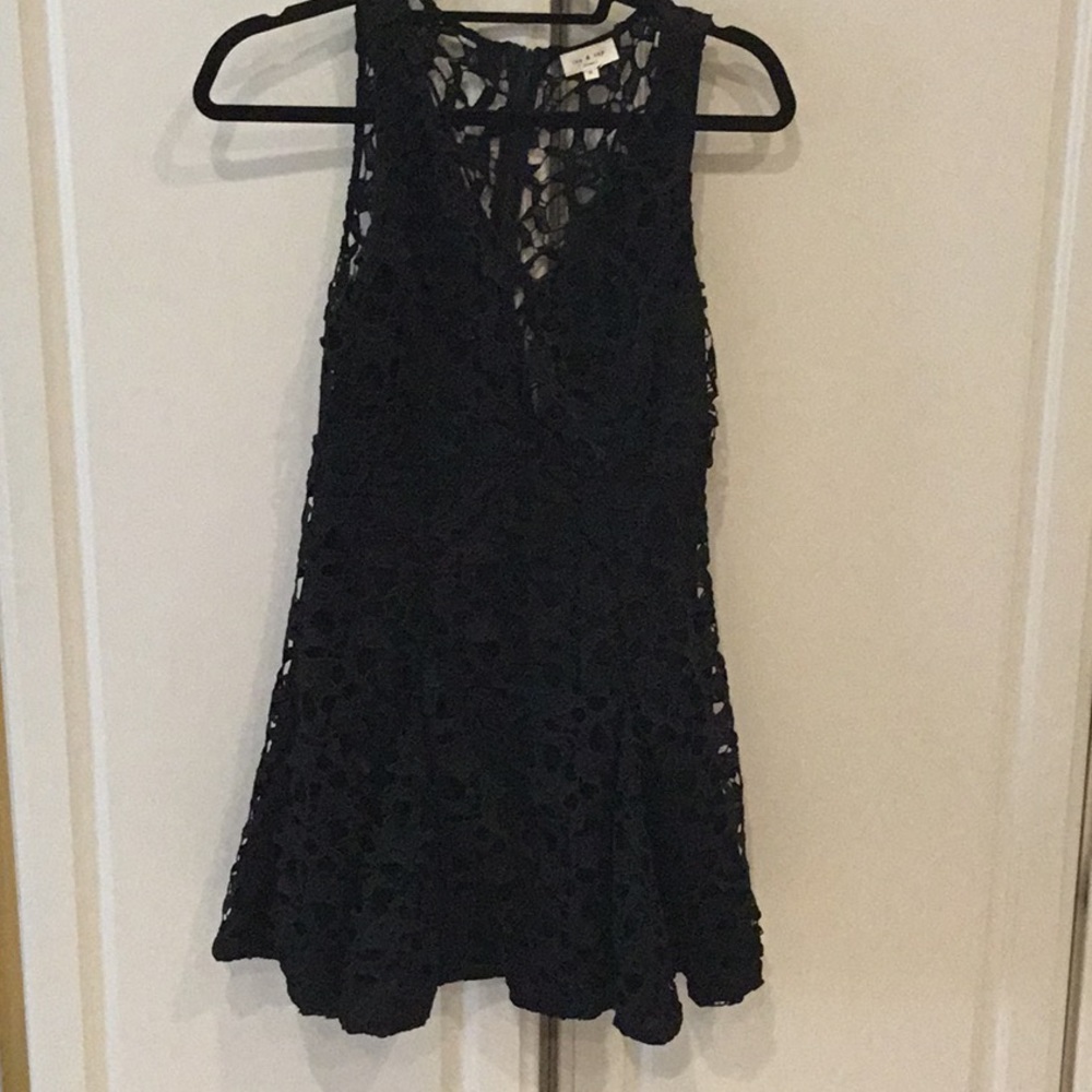 tea & cup Los Angeles Black Lace Dress